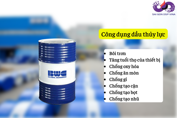 Công dụng của dầu thủy lực